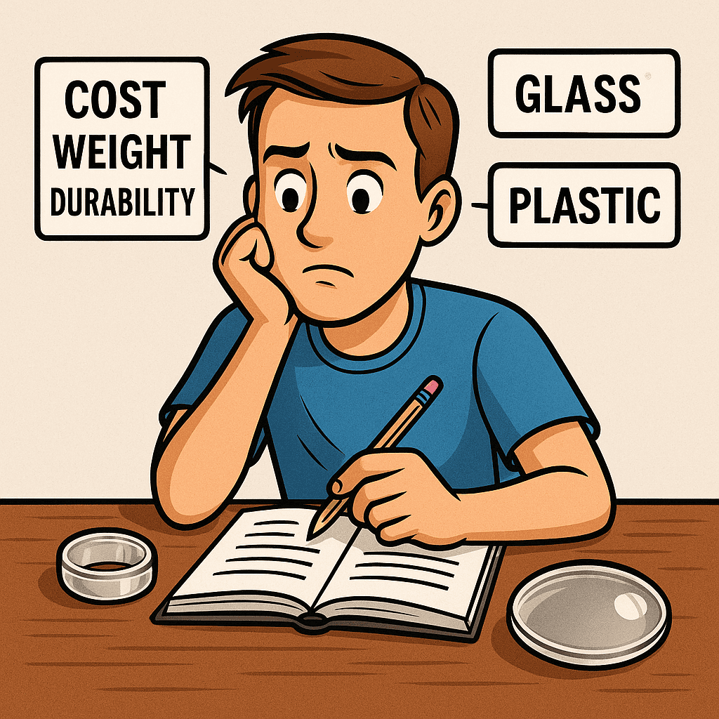 glass vs plastic lens