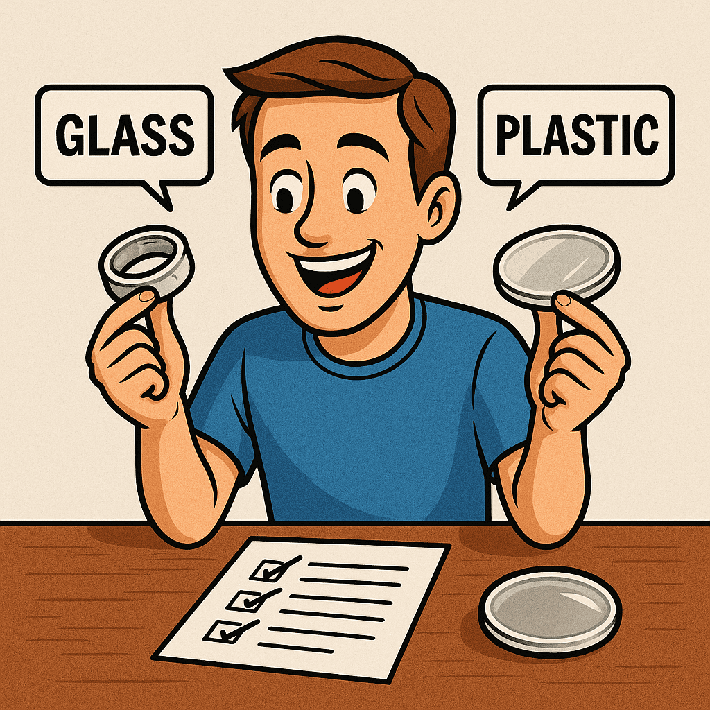 glass vs plastic happy